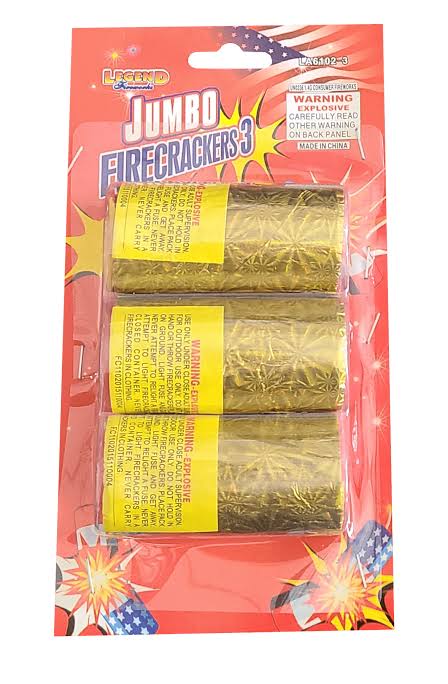 Jumbo Firecrackers 3 Pack