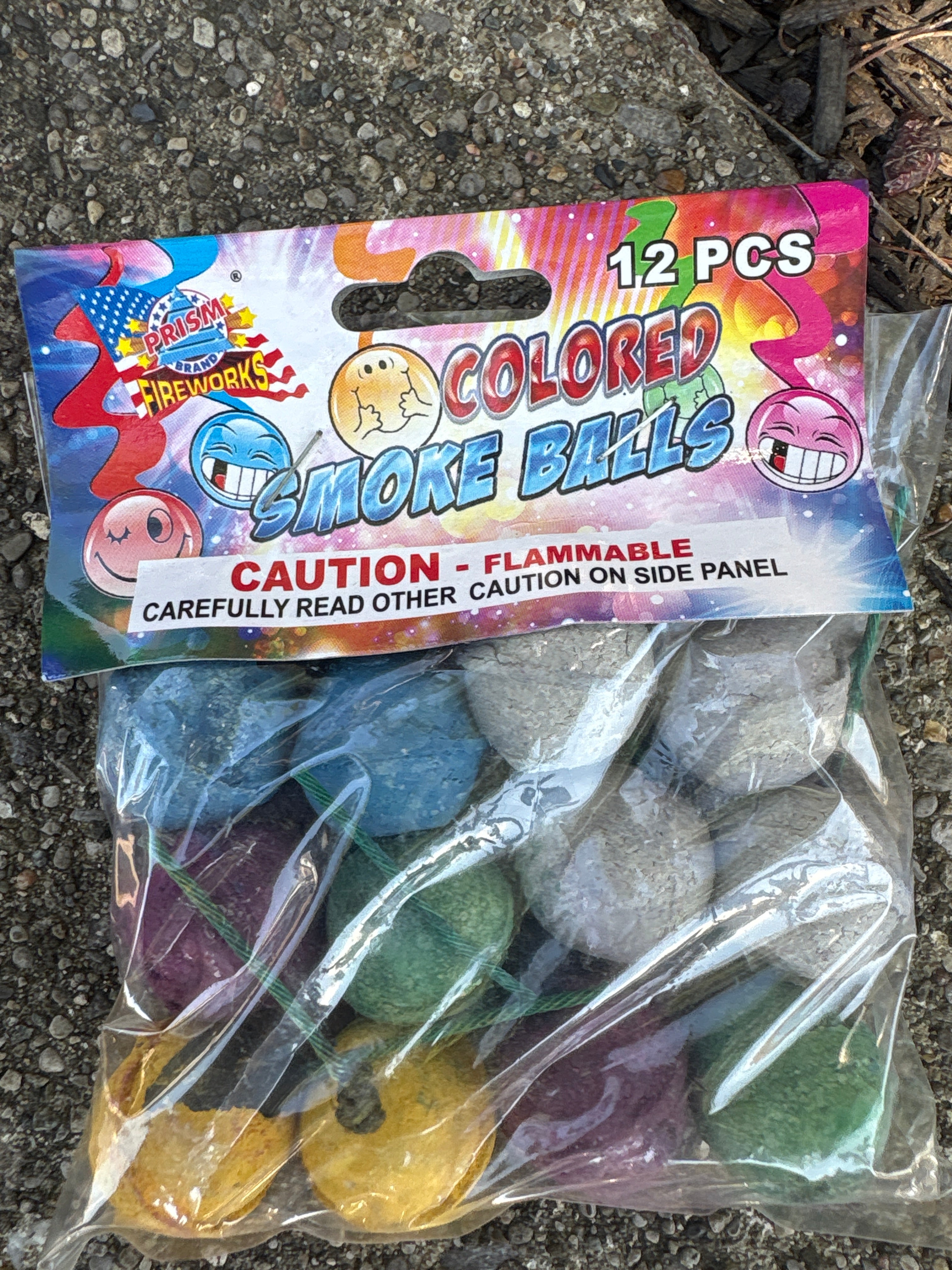 Colored Smoke Balls